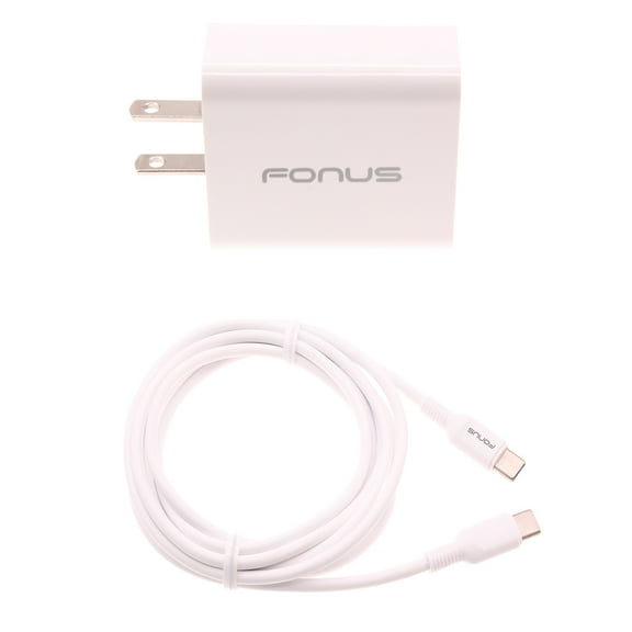 6ft Long Cable Fast Type-C 36W PD Home Charger USB-C Power Cord QC3.0 Adapter Wall for Motorola Edge Plus, Moto G7 G6 G Stylus (2021) Power (2021) (2020) Play (2021) Fast, One 5G Ace, E (2020)