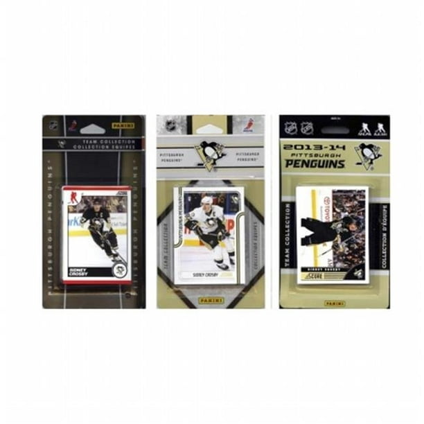 CandICollectables PENGUINS313TS NHL Pittsburgh Pingouins 3 Différents Ensembles d'Équipes de Cartes à Collectionner sous Licence