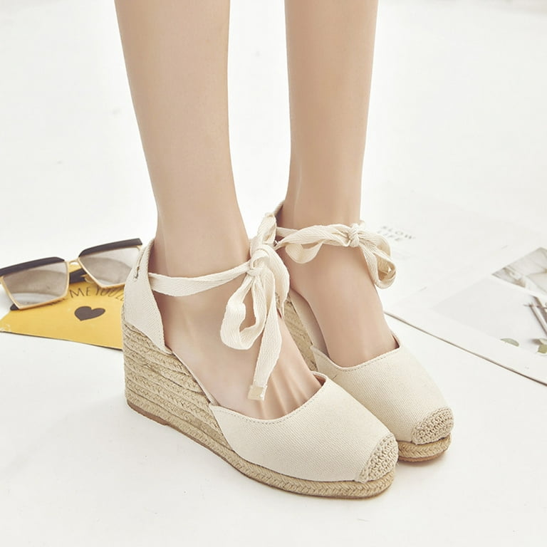 HSMQHJWE Wedge Tennis Shoes For Women Clear Heel Sandals For Women