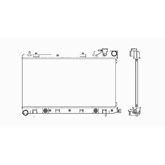Radiator Fits select: 2003-2005 SUBARU FORESTER