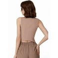 thumbnail image 2 of Vest Tops for Women, Knit V-Neck Sleeveless Button Down Vest Business Casual Outfits Khaki L, 2 of 6