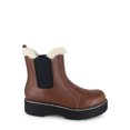 PORTLAND by Portland Boot Company Women's Faux Fur Trim Chelsea Boot