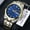 Men's Blue Face Watch, variant on Quartz Watch Automatic Movement Watch Luminous Calendar Watch for Women and Men Korean Style Couple Non-Mechanical Student Waterproof Unisex Couple Watch Fashion Business