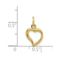 thumbnail image 3 of 14K Yellow Gold Charm Pendant 16 mm 9 Polished Heart, 3 of 3