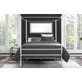Mainstays Metal Canopy Bed, Full, Off White Metal