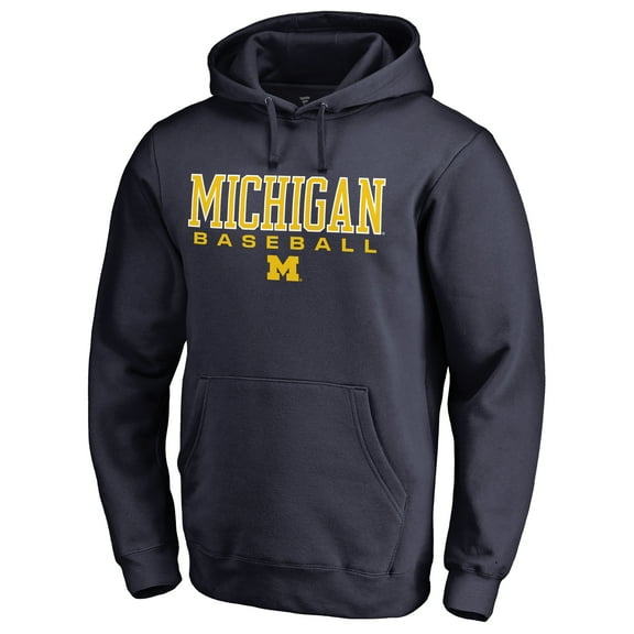 Men's Navy Michigan Wolverines Team Unity Baseball Pullover Hoodie