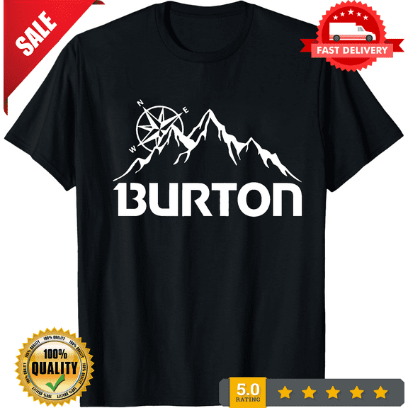 New Shirt Burton Logo Men's Black T-Shirt Funny Size S to 5XL, LIMITED EDITION-TH63344