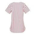 thumbnail image 2 of Richie House Girls' Striped Knit T-shirt with Round Bottom RH2420, 2 of 2