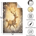 thumbnail image 3 of SKYSONIC Christmas Elk Kitchen Towels, 18 x 28 Inch Super Soft and Absorbent Dish Cloths for Washing Dishes, 4 PCS Reusable Multi-Purpose Microfiber Hand Towels for Kitchen, 3 of 7
