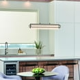 thumbnail image 2 of 84051WH Elan Lighting Vega - 38 Inch 32W 1 LED Linear Chandelier-White Finish, 2 of 4