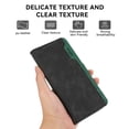 thumbnail image 2 of Ancove for iPhone 14 Wallet Case with Card Holder Kickstand,RFID Blocking PU Leather Shockproof Splicing Color Flip Case Cover for iPhone 14,Black+Green, 2 of 7