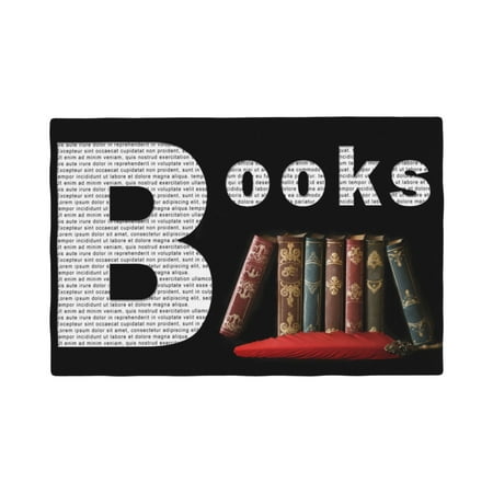 

Placemats Set of 4 Books1 Heat Resistant Non - Slip Place mats Waterproof table mat for Kitchen Dining-6片装