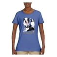 thumbnail image 2 of If It's Not an Australian Shepherd It's Just a Dog Gift | Womens Dog Lover Graphic T-Shirt, Light Blue, Small, 2 of 3