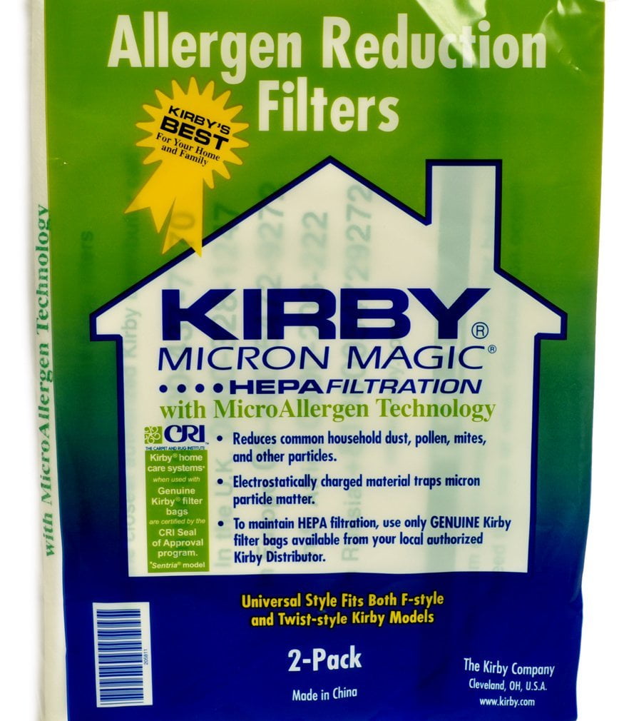 6 pack Packaging may vary Kirby Allergen Reduction Filters 204811 