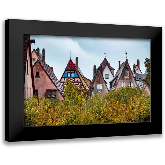 Murdock, Ramona 14x11 Black Modern Framed Museum Art Print Titled - Fall Colors of Rothenburg I