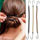 thumbnail image 3 of 15pcs Women Ponytail Hooks Bungee Hair Ties Hair Accessories Elastic Styling Hair Ties, 3 of 4