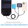 thumbnail image 3 of 8W 5V Panel solar Ligero 4 pliegues para turismo Camping Senderismo (Negro), 3 of 9
