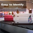 thumbnail image 5 of 4 Pack Luggage Tags, Privacy Cover ID Label with Stainless Steel Loop and Address Card for Travel Bag Suitcase - style:style 1;, 5 of 7
