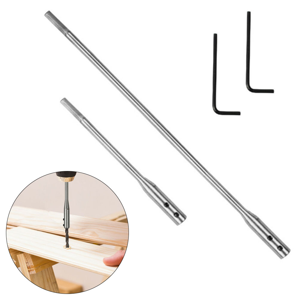 2PCS Drill Bit Extension Bar 12/6in Paddle Bits for 1/4in Shank Extender Shaft