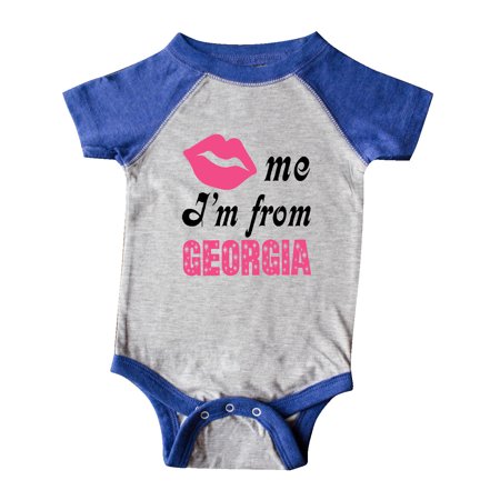 

Inktastic Georgia Cute Kiss Me Gift Baby Girl Bodysuit