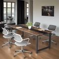 thumbnail image 3 of 70.86" Large Workstation Desk - 31.5''W×29.13''H, 900lbs Capacity, Heavy-Duty Steel Frame, Adjustable Leg Pads - for Home Office, Conference Room, 3 of 6