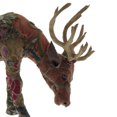 thumbnail image 2 of Saltoro Sherpi Fabric Grazing Stag Design Accent Decor, Small, Dark Brown, 2 of 2