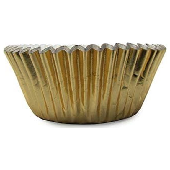 Simcha Collection Mini Gold Foil Baking Cup, Pack of 40