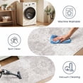 thumbnail image 3 of Washable Kitchen Runner Rug 2x5 ft, Modern Vintage Soft Low Profile Non Slip Rug with PVC Backing, Farmhouse Vintage Carpet for Kitchen Sink, Hallway, Laundry Room, 3 of 6