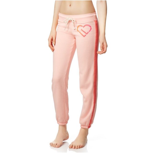 Aeropostale LLD Bold Stripe Cinch - Pantalones deportivos para mujer, color rosa, pequeño Aeropostale Pantalones deportivos