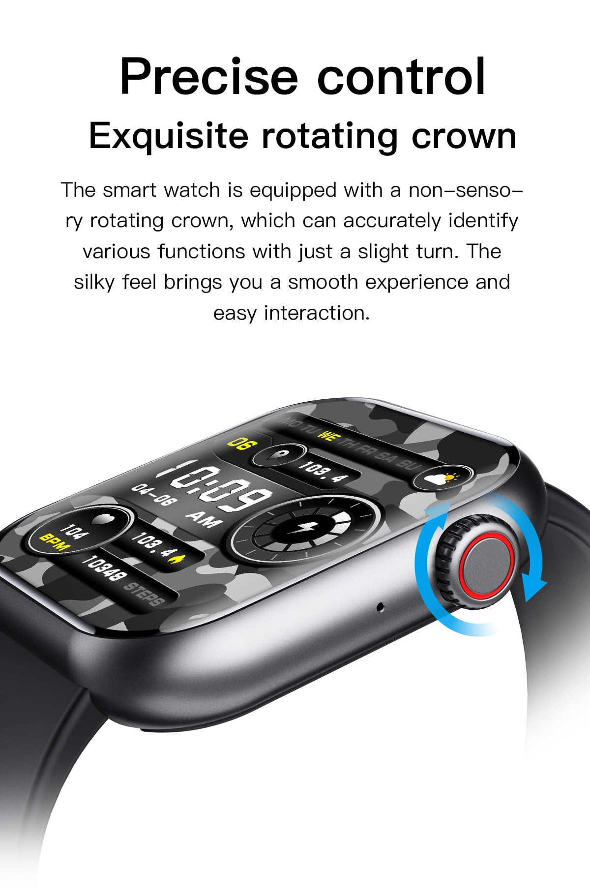 F108 smart watch fitness monitoring tracker waterproof sports