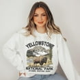 thumbnail image 3 of Yellowstone National Park Bison Crewneck Sweatshirt – Vintage Wildlife Nature Pullover, 3 of 6