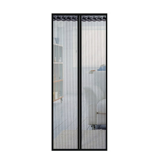 Amdohai Magnetic Screen Door with Mesh Curtain,Doorway Mosquito Net Bug Mesh with Full Frame Fastener Tape