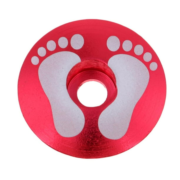 Cubierta superior de potencia de bicicleta de -/8" para dirección de bicicleta de montaña, componentes para MTB y carretera Pie rojo