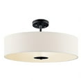 thumbnail image 4 of 3 Light Inverted Pendant with Transitional Inspirations 5.5 inches Tall By 20 inches Wide-Black Finish Bailey Street Home 147-Bel-4187282, 4 of 10