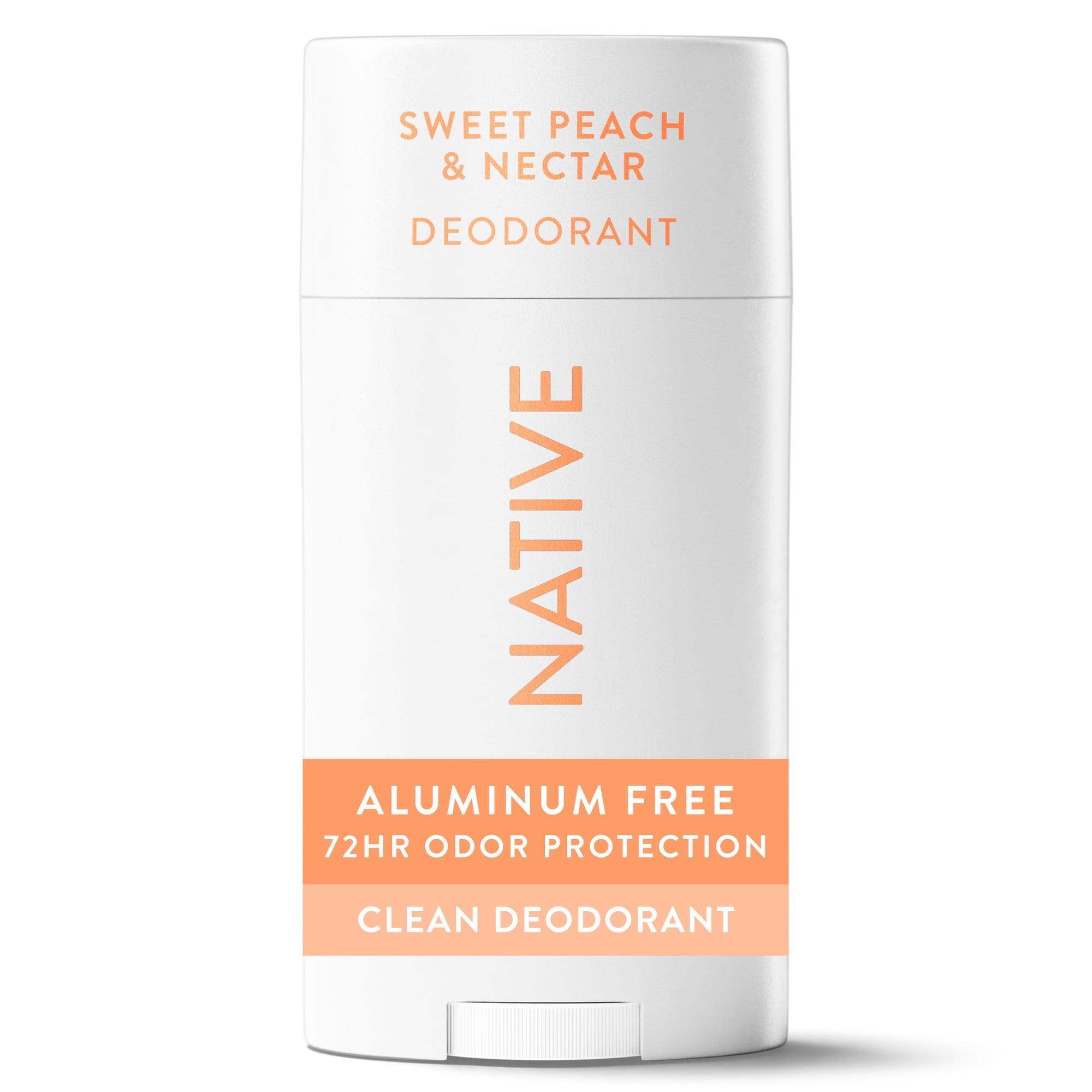 Native Deodorant for Women, Aluminum Free, Solid Deodorant Stick, Sweet Peach & Nectar, 2.65 oz