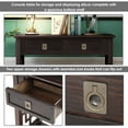 thumbnail image 5 of 36" Console Table with 2 Drawers and Bottom Storage Shelf, Entryway Sofa Table for Hallway Living Room Bedroom (Espresso), 5 of 6