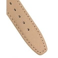 thumbnail image 3 of Bandini 18mm Womens Italian Leather Watch Strap Band - Beige with Stitching - Classic - Slim, 3 of 6