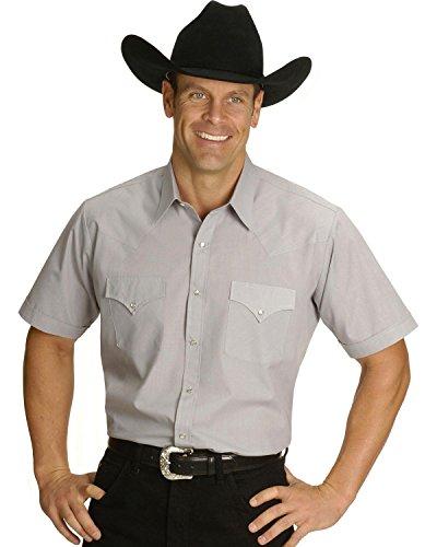 Tall Short Sleeve Solid Western Shirt 