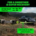 thumbnail image 3 of Rhino USA Kinetic Recovery Tow Rope Heavy Duty Offroad Snatch Strap (7/8" x 20' Green), 3 of 7