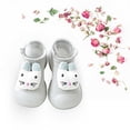 thumbnail image 4 of Otqutp Baby Round Toe Sneakers Toddler Girls Boys Shoes Sock Animal Decoration Toddler Indoor Shoes Non Slip Slippers for 0 To 4 Years(Gray,12-18Months), 4 of 4