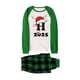 thumbnail image 4 of Moda Navidad Hombre Papá Estampado a Cuadros Blusa Pantalones Ropa Familiar Pijamas Hombre Poliéster Tops Pantalones, 4 of 4
