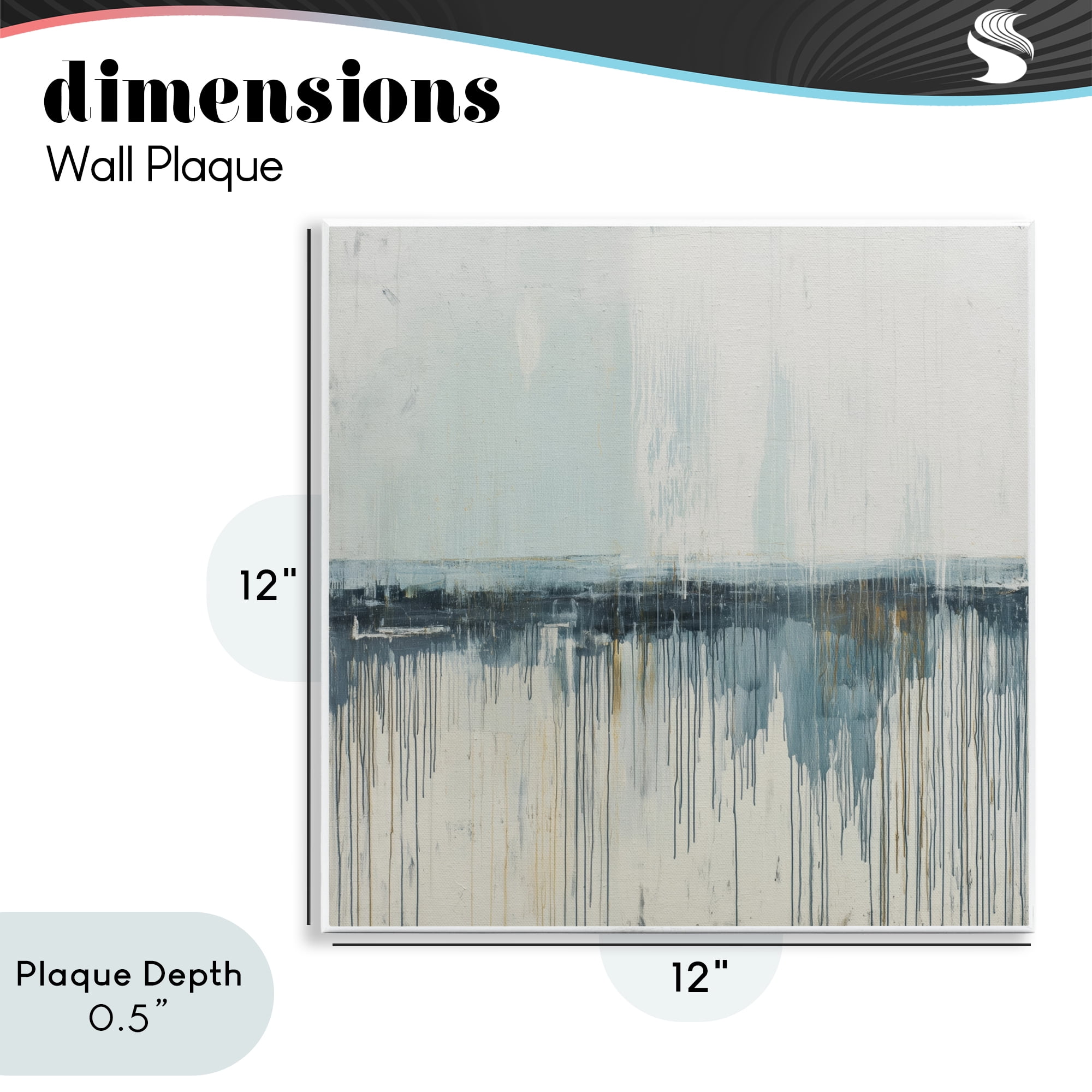 Stupell Industries Acrylic Drift Abstract Wall Plaque Art, design by Svetlana Aleynikova