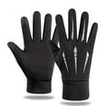 thumbnail image 6 of Hyasfey 1 Pair Winter Gloves Waterproof Windproof Thermal Velvet Lining Gloves Touch Screen Silicone Palm Mittens, 6 of 7