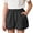Black, variant on Girls Athletic Running Shorts High Waisted Wide Leg Shorts Quick Dry Basketball Workout Gym Bubble Shorts with Pockets Hot Pink 5-6Years