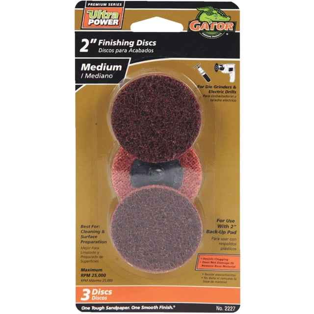 Disco abrasivo Ali Industries Gator Disc de 2 pulgadas, tamaño mediano