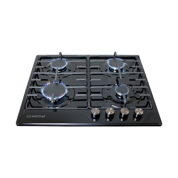 Parrilla de 4 quemadores para uso de gas empotrable