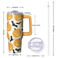 thumbnail image 2 of 30oz Halloween Tumbler with Handle, Pumpkin Moon | Print | Halloween Gifts for Women & Men | with Lids and Straws | Stainless Steel Insulated | Travel Mug, 2 of 5