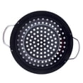 thumbnail image 4 of MERRYHAPY Nonstick Grilling Pan Meat Net Barbecue Plate Black Heat Distribution 1Pcs, 4 of 7
