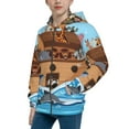 thumbnail image 2 of Kdxio Animals on Noah's Ark Pattern Kids Boys Girls Zip Up Hoodie 3D Printed Hooded Sweatshirt Hoody Coat with Pocket 7-12 Y-Medium, 2 of 6