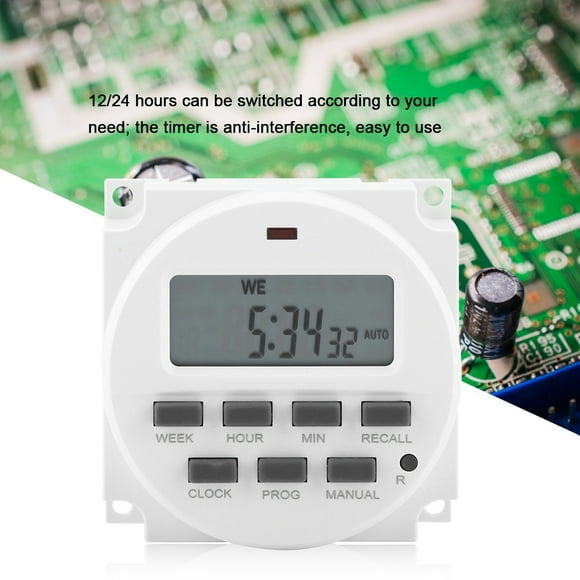 Outdoor Light Timer, With Comfortable Press Button 2.36x 1.18x 2.40in Light Timer, For Advertising Board Controlling Painting